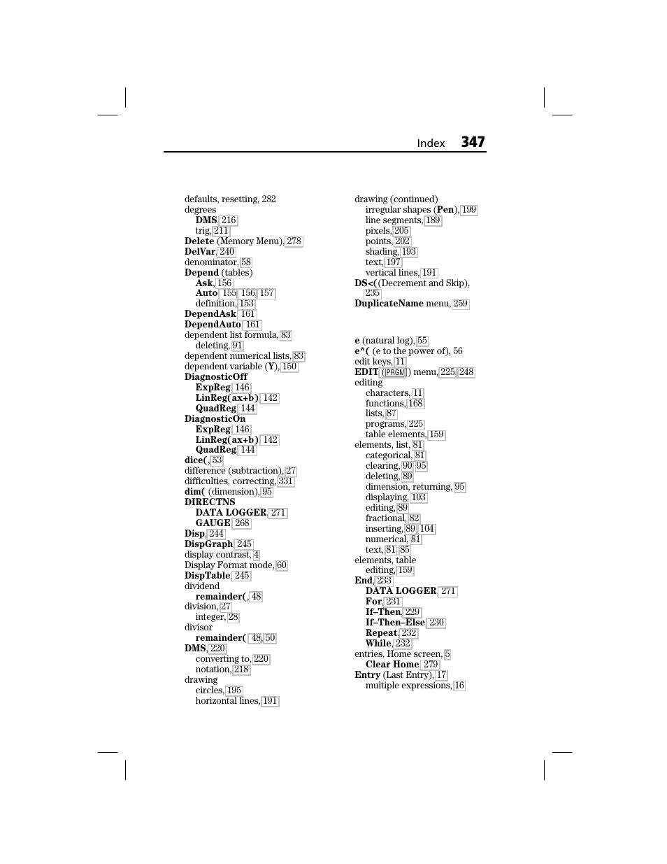 Texas Instruments TI-73 EXPLORER User Manual | Page 353 / 364