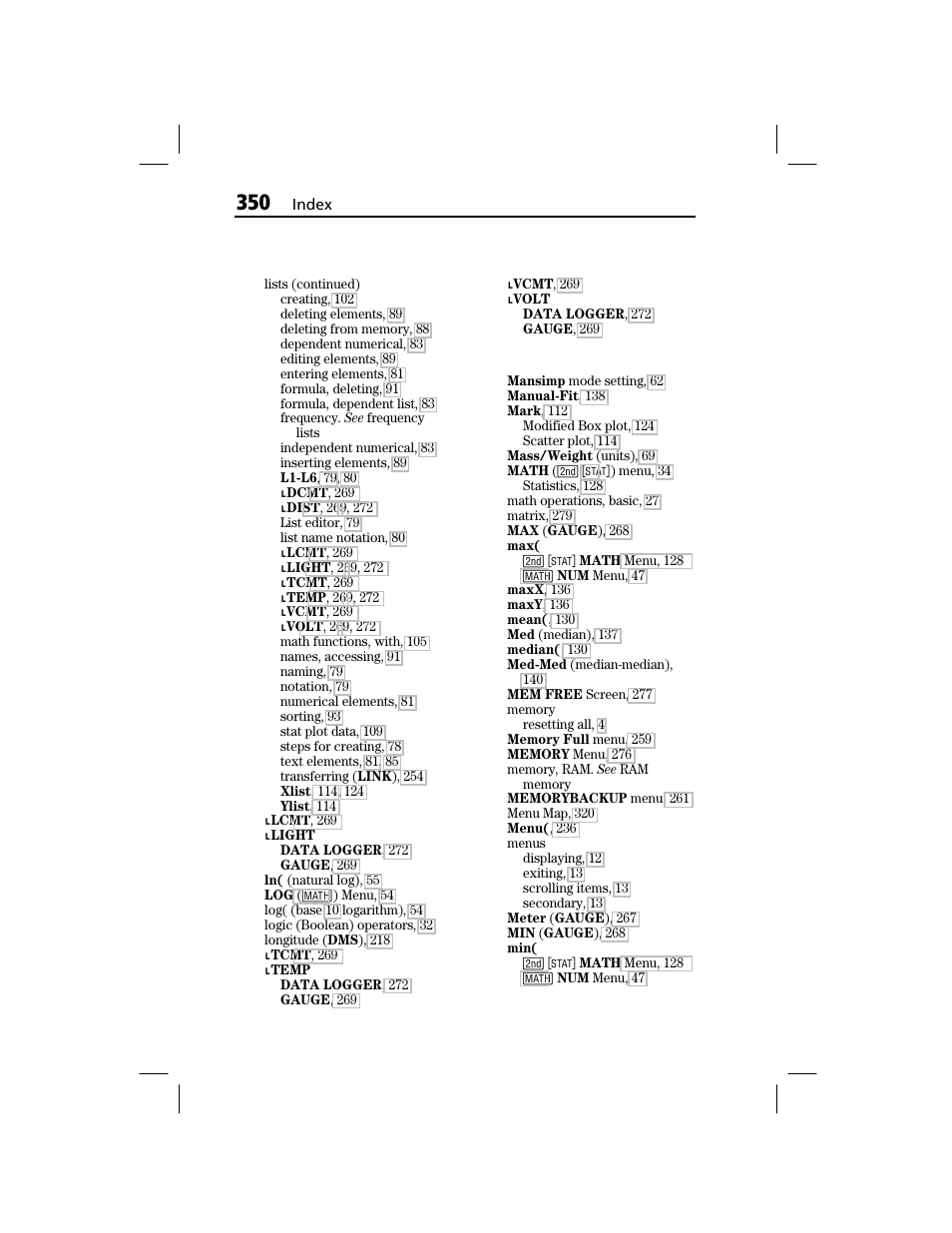 Texas Instruments TI-73 EXPLORER User Manual | Page 356 / 364