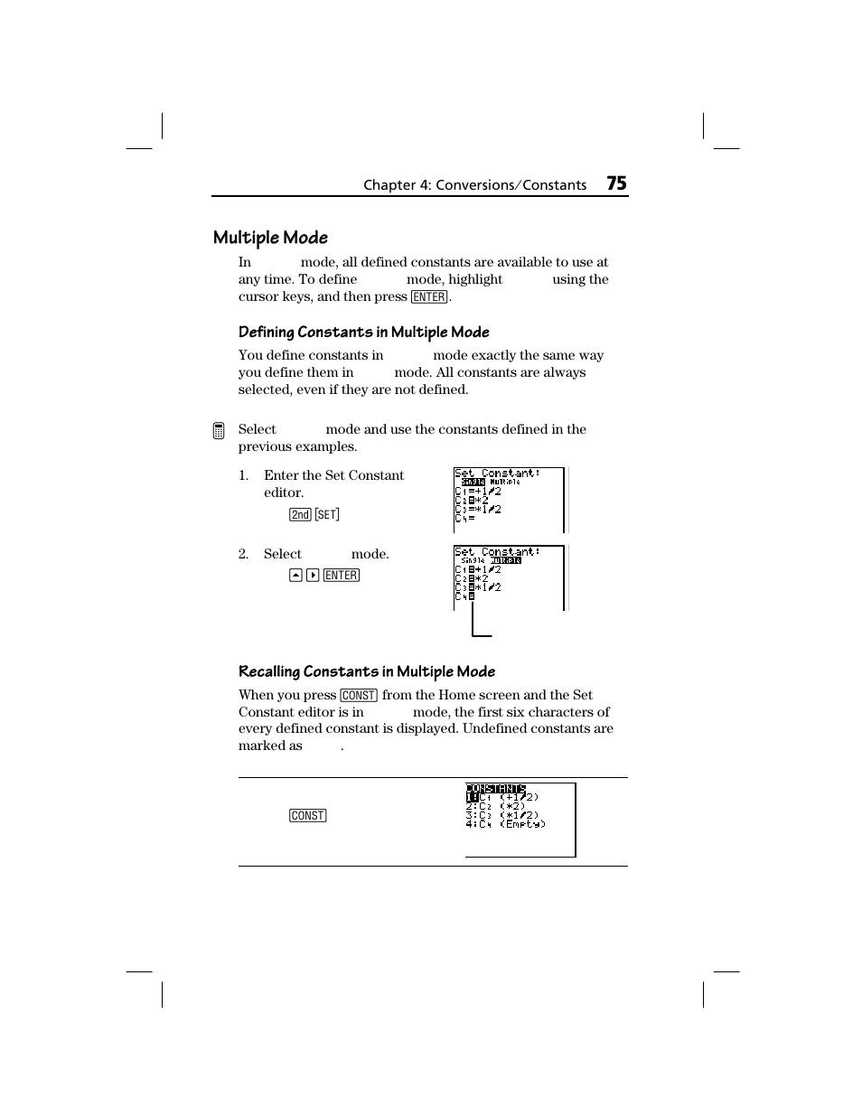 Multiple mode multiple mode, Multiple mode | Texas Instruments TI-73 EXPLORER User Manual | Page 81 / 364