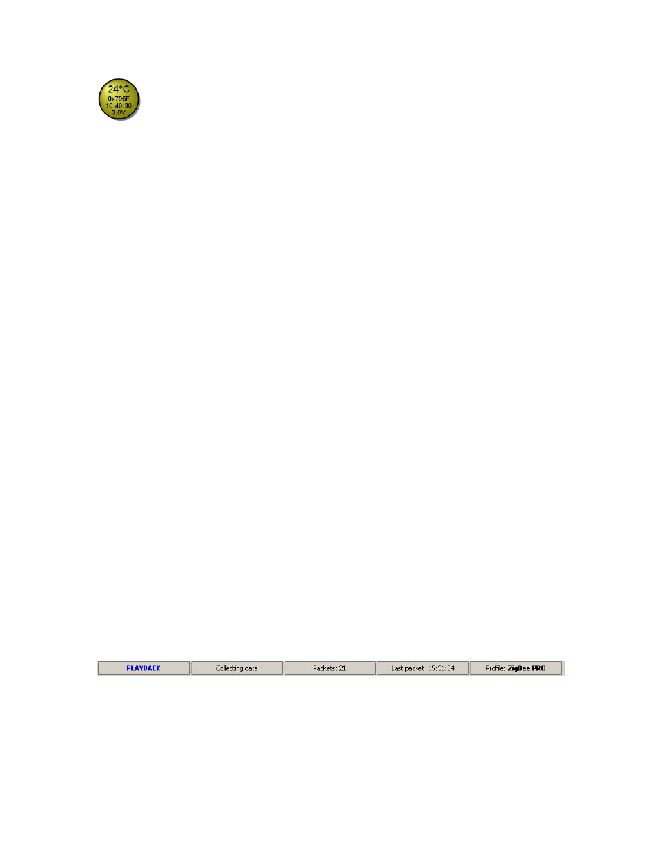 Status bar, Zoom, Scroll bars | Moving a node, Removal of a node, Tatus bar | Texas Instruments ZIGBEE SWRU157D User Manual | Page 16 / 21