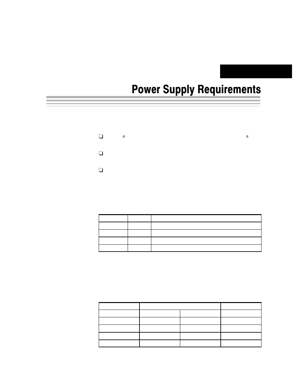 Power supply requirements, Chapter 4 | Texas Instruments ADS8402 User Manual | Page 17 / 31