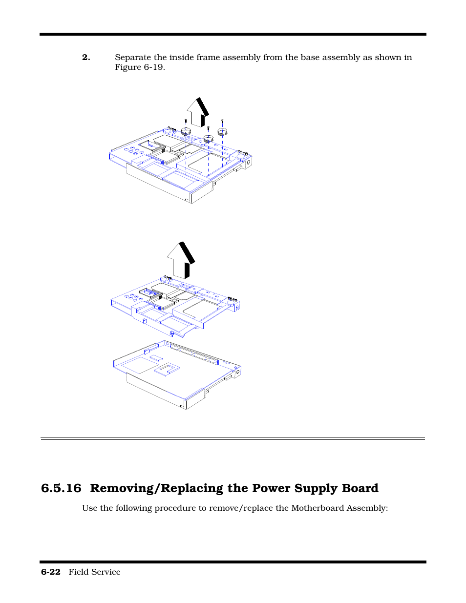 Removing/replacing the power supply board, 16 removing/replacing the power supply board | Texas Instruments 60X User Manual | Page 106 / 212