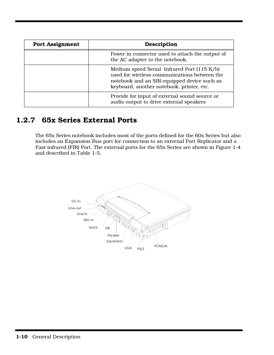 65x series external ports, 7 65x series external ports | Texas Instruments 60X User Manual | Page 18 / 212