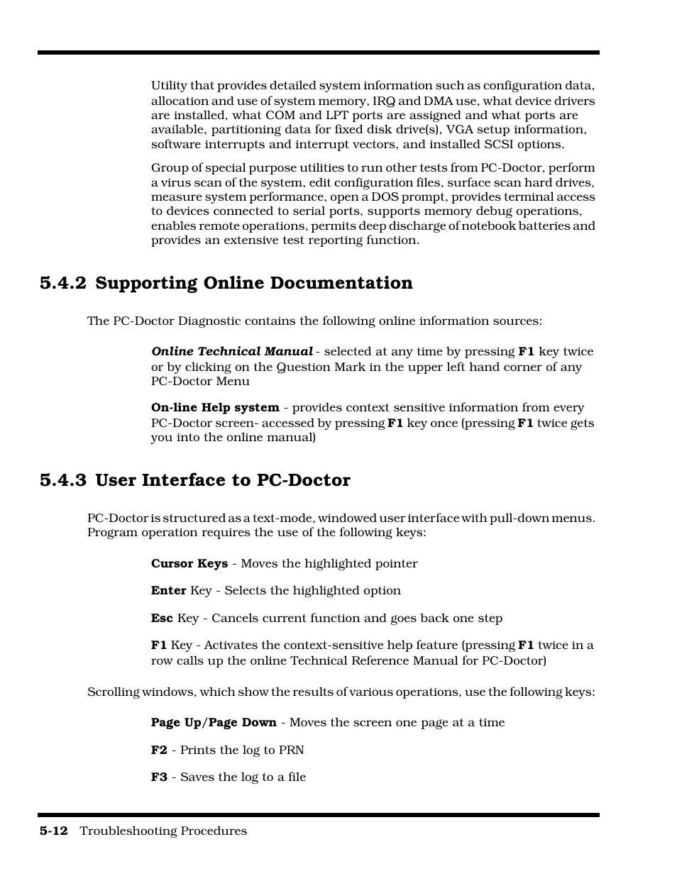 Supporting online documentation, User interface to pc-doctor, 2 supporting online documentation | 3 user interface to pc-doctor | Texas Instruments 60X User Manual | Page 82 / 212