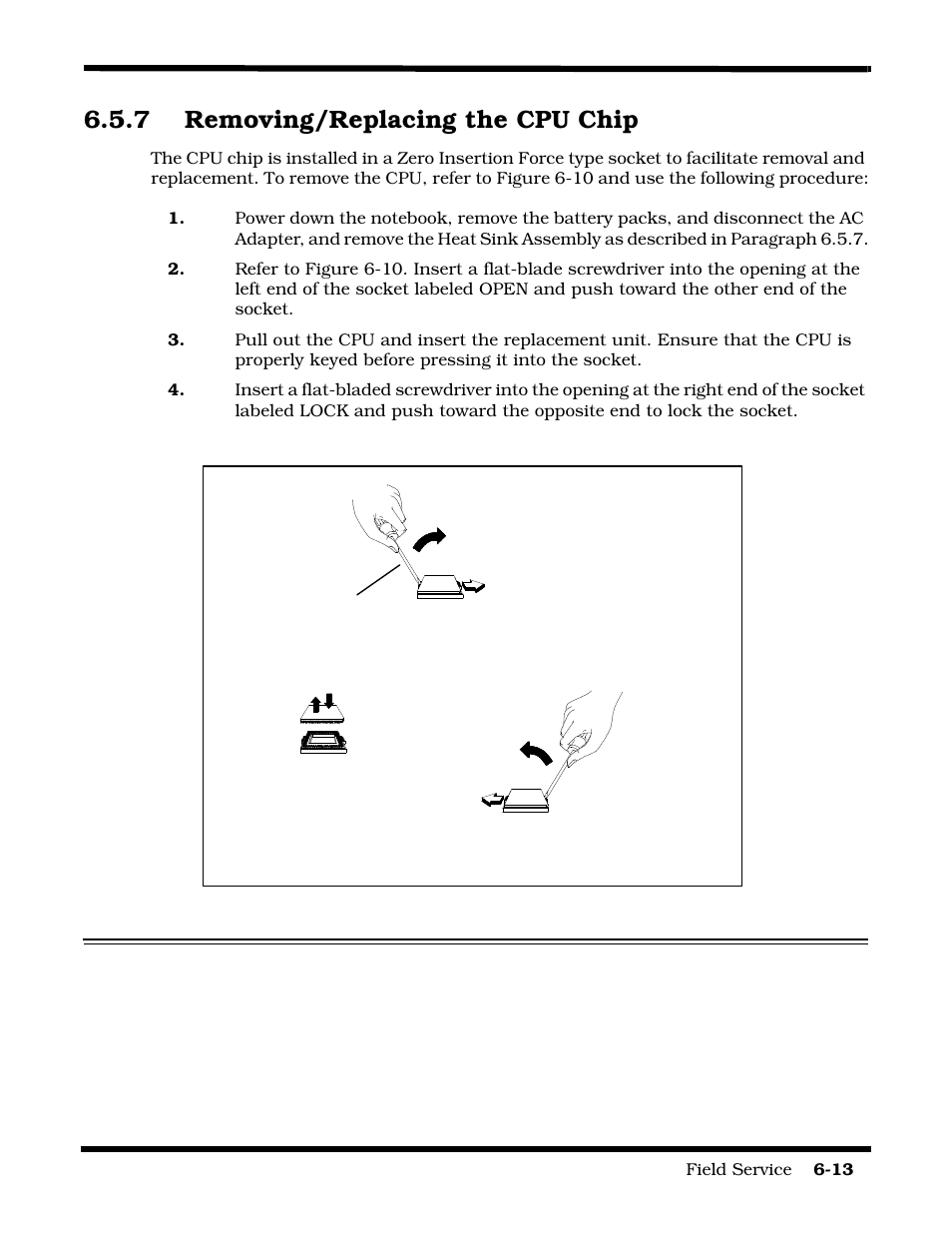 Removing/replacing the cpu chip, 7 removing/replacing the cpu chip | Texas Instruments 60X User Manual | Page 97 / 212