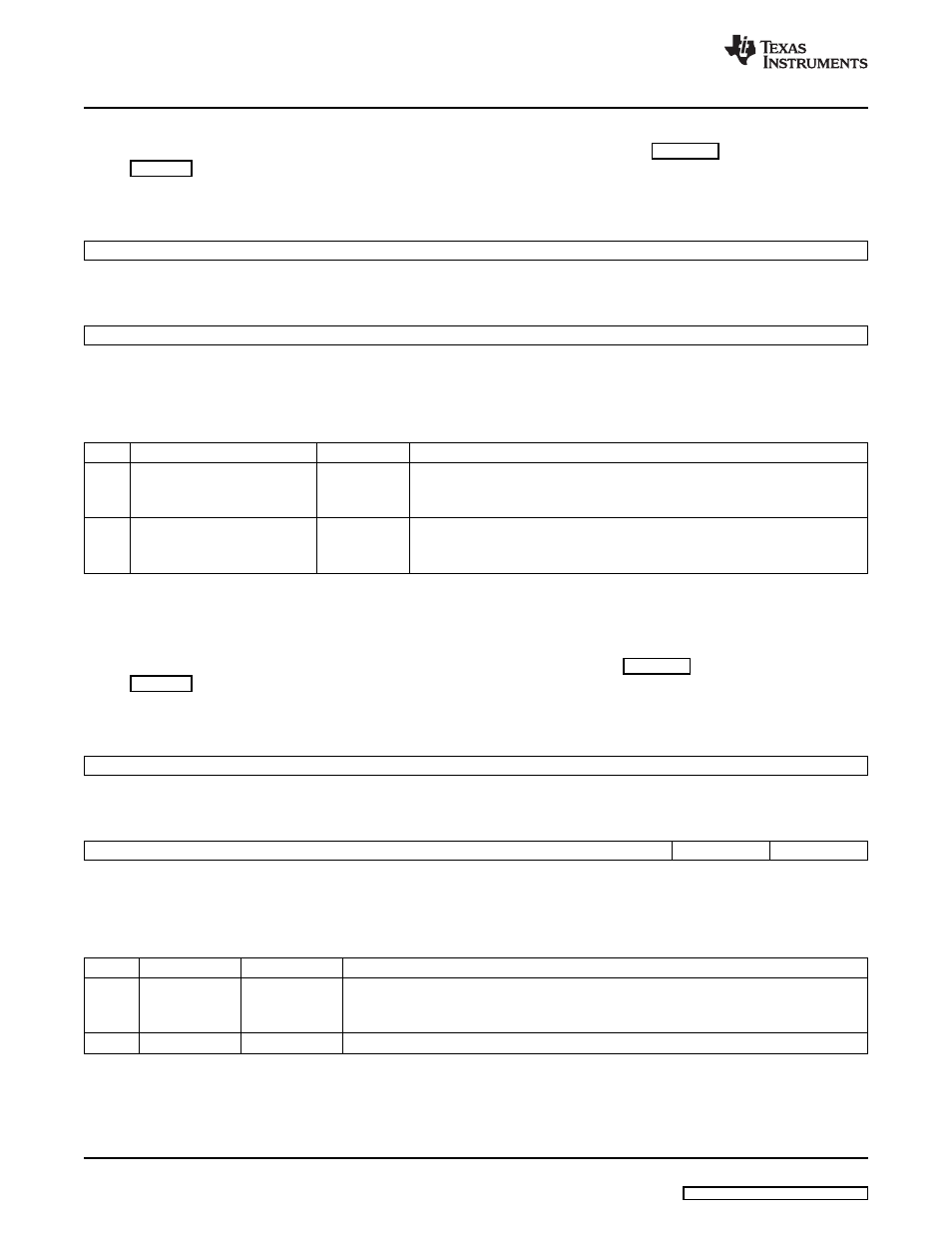 43 receive cppi dma state word 6 (rcppidmastatew6), 44 receive cppi completion pointer (rcppicompptr), Rcppidmastatew6) | Descriptions, Section 4.43, Section 4.44 | Texas Instruments TMS320DM357 User Manual | Page 110 / 144