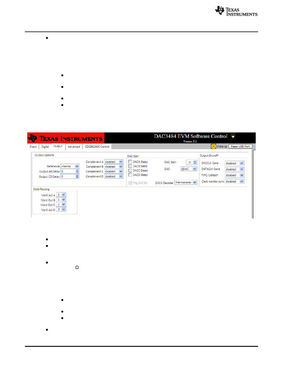 3 output control options | Texas Instruments DAC3482 User Manual | Page 6 / 19