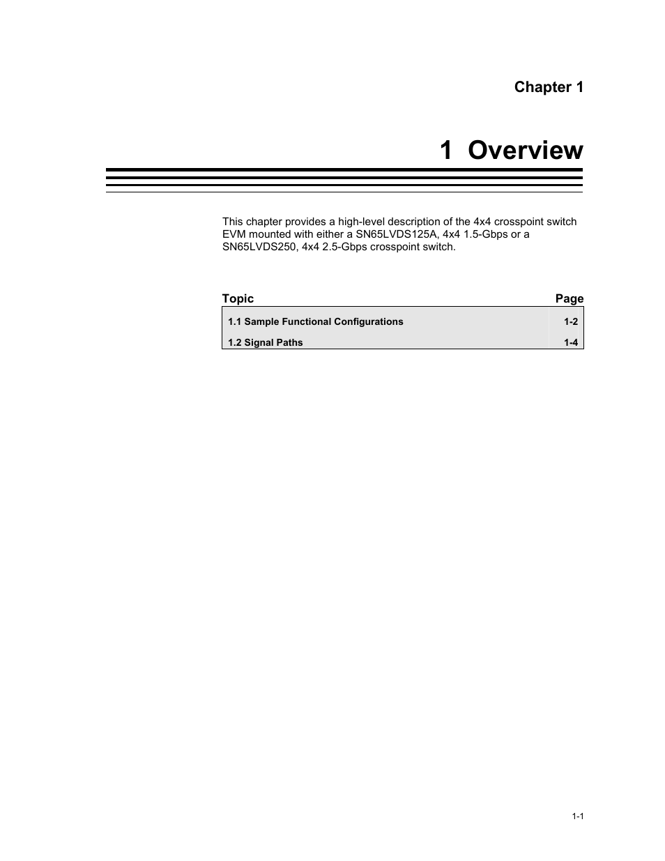 1 overview, Chapter 1 | Texas Instruments HPL-D SLLU064A User Manual | Page 9 / 27