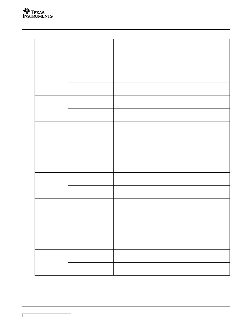 Table 117 | Texas Instruments TMS320TCI648x User Manual | Page 175 / 256