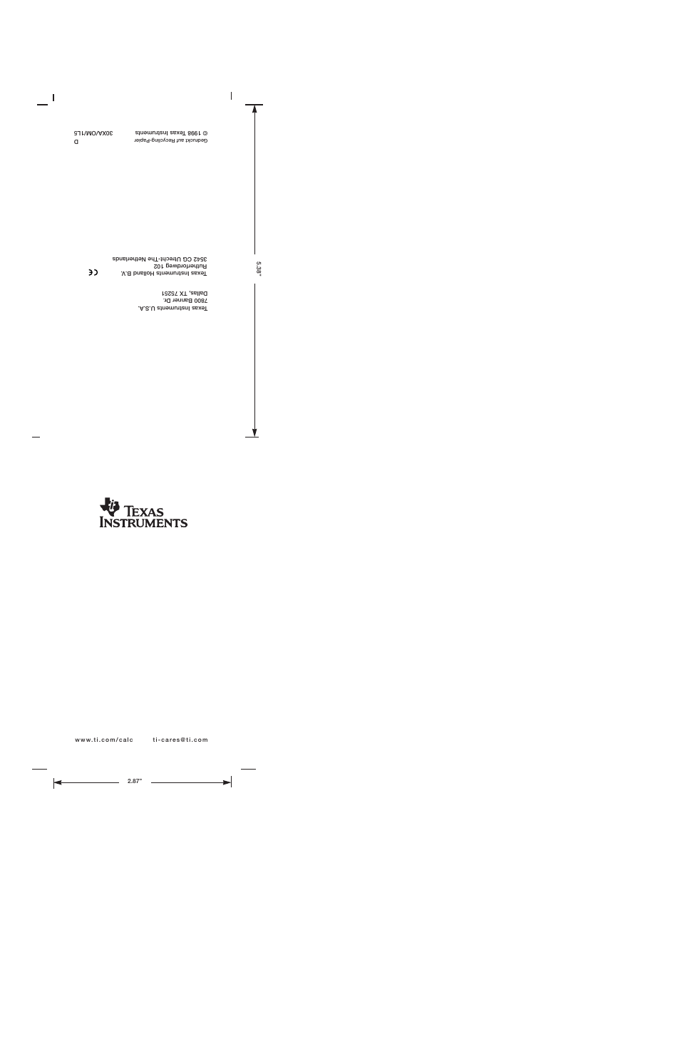 Texas Instruments TI-30Xa Solar User Manual | 22 pages