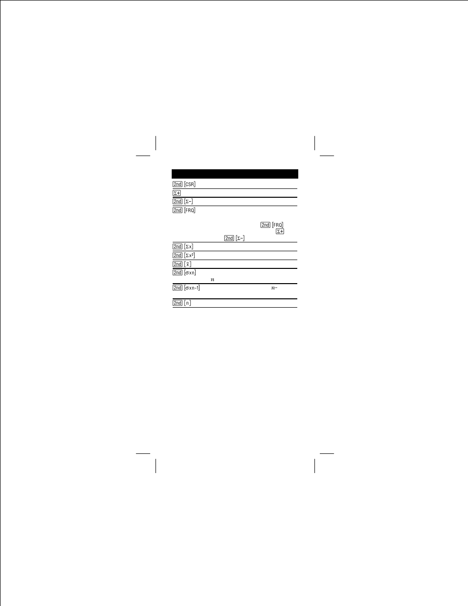 One-variable statistics | Texas Instruments TI-30Xa Solar User Manual | Page 11 / 22