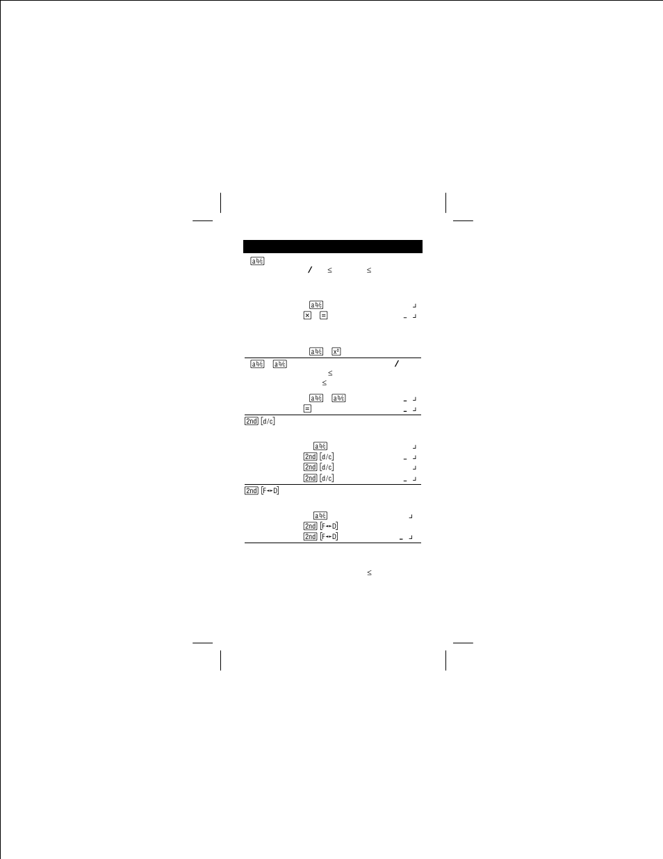 Fractions | Texas Instruments TI-30Xa Solar User Manual | Page 6 / 22