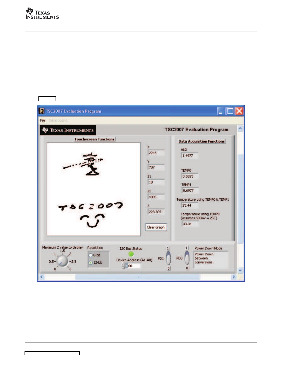 Texas Instruments TSC2007EVM User Manual | Page 7 / 16