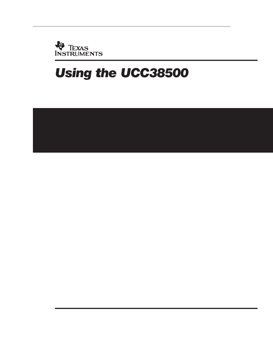 User’s guide | Texas Instruments UCC38500EVM User Manual | Page 2 / 16