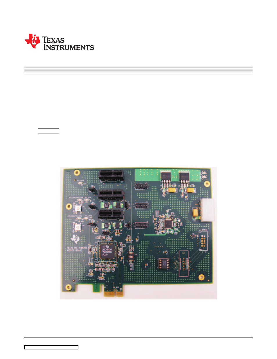 Texas Instruments XIO3130 EVM User Manual | 17 pages