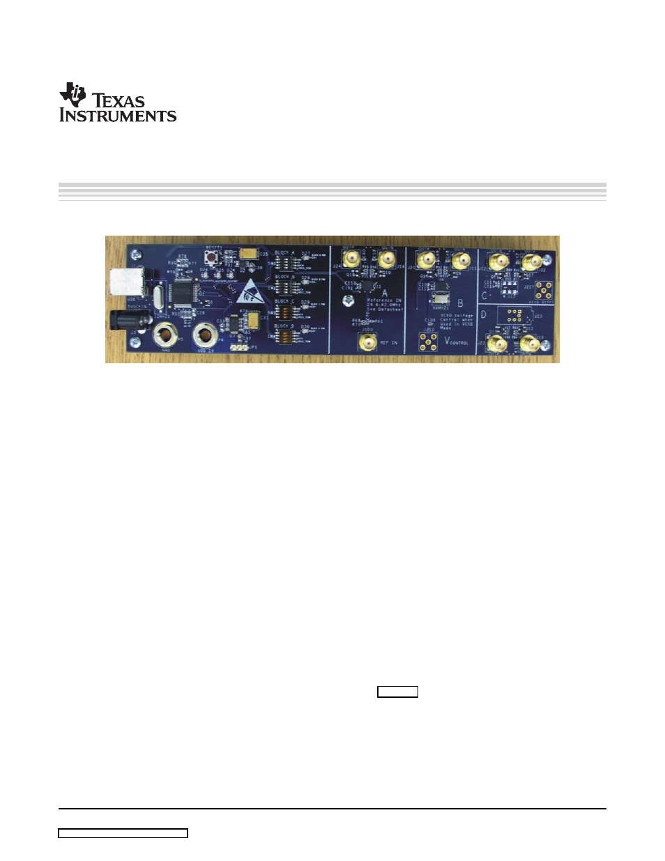 1 general description, Description, Board | User's guide | Texas Instruments SCAU020 User Manual | Page 5 / 21