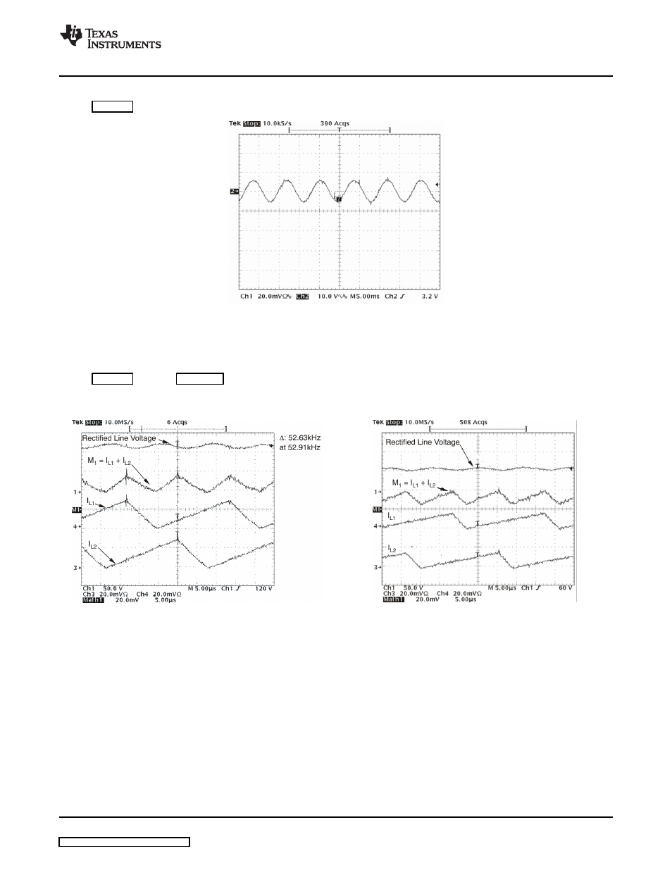 1 output ripple voltage at full load, 2 input ripple current cancellation | Texas Instruments UCC28060EVM User Manual | Page 7 / 15