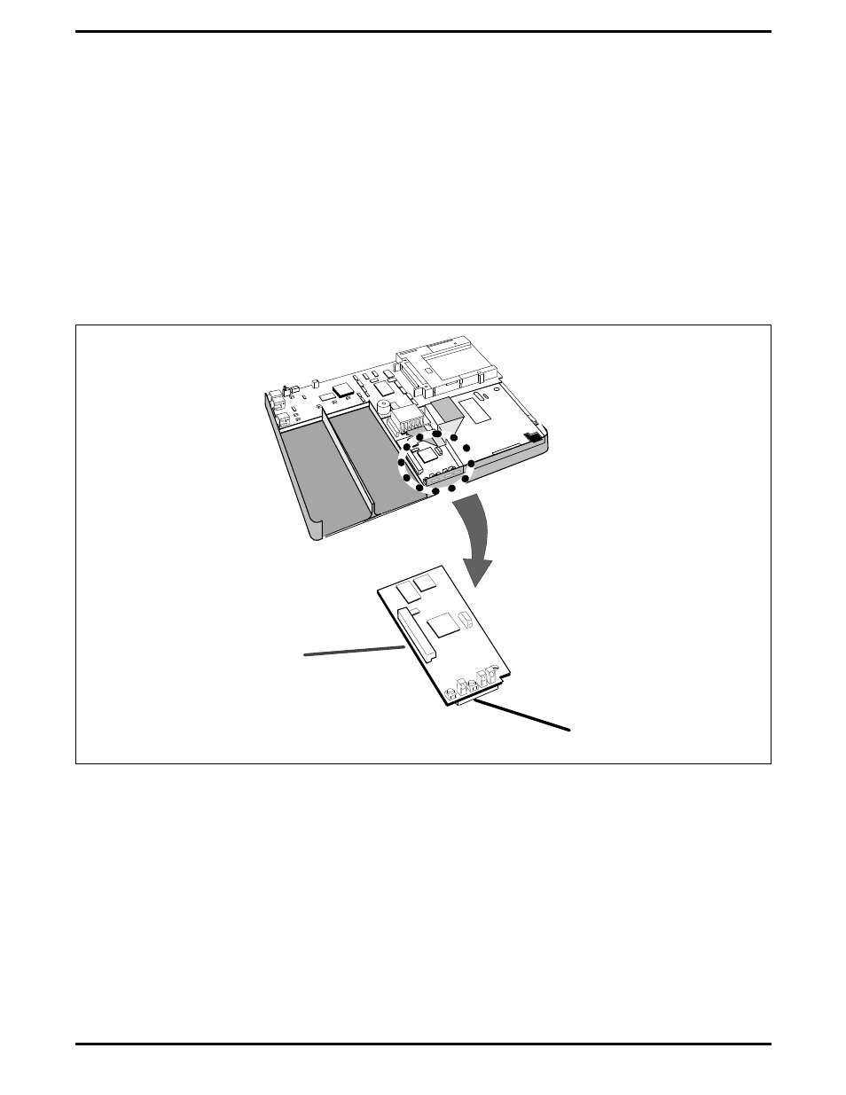 Removing/replacing the keyscan board, Keyscan board, removal/replacement -16, Keyscan board assembly | 7 removing/replacing the keyscan board | Texas Instruments 5000 User Manual | Page 122 / 286