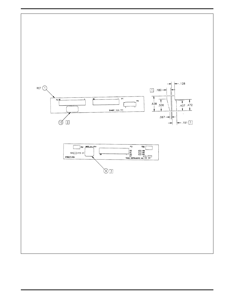 Dab board, p/n 9786273-0001 | Texas Instruments 5000 User Manual | Page 185 / 286