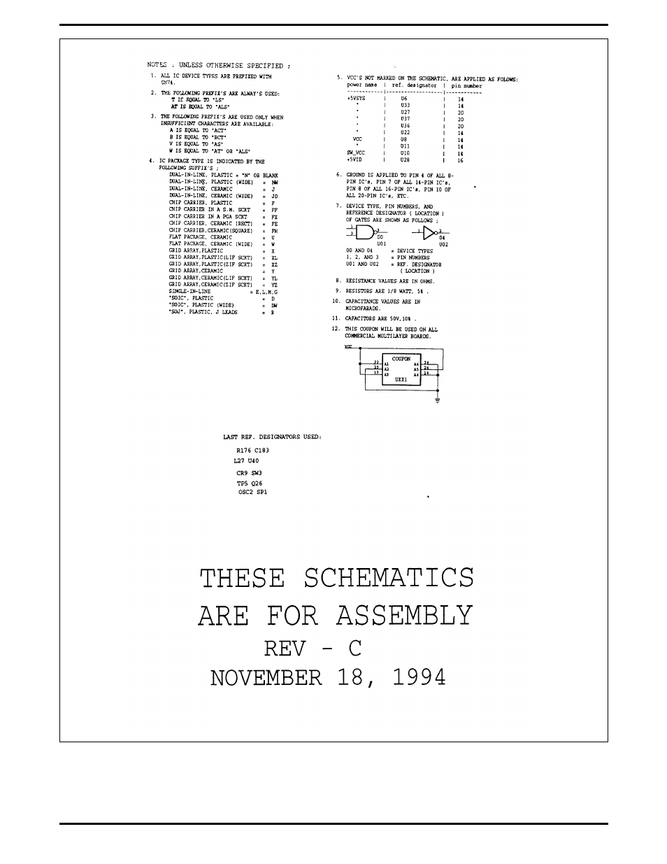 Pcmcia/sound board, p/n 9786205, logic diagram, 12 sheets) -24, Pcmcia/sound board | Texas Instruments 5000 User Manual | Page 210 / 286