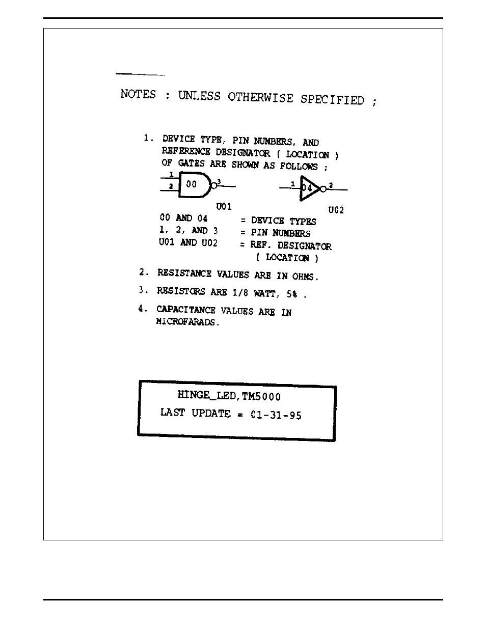 Led board, p/n 9796128, logic diagram, 2 sheets), Led board | Texas Instruments 5000 User Manual | Page 230 / 286