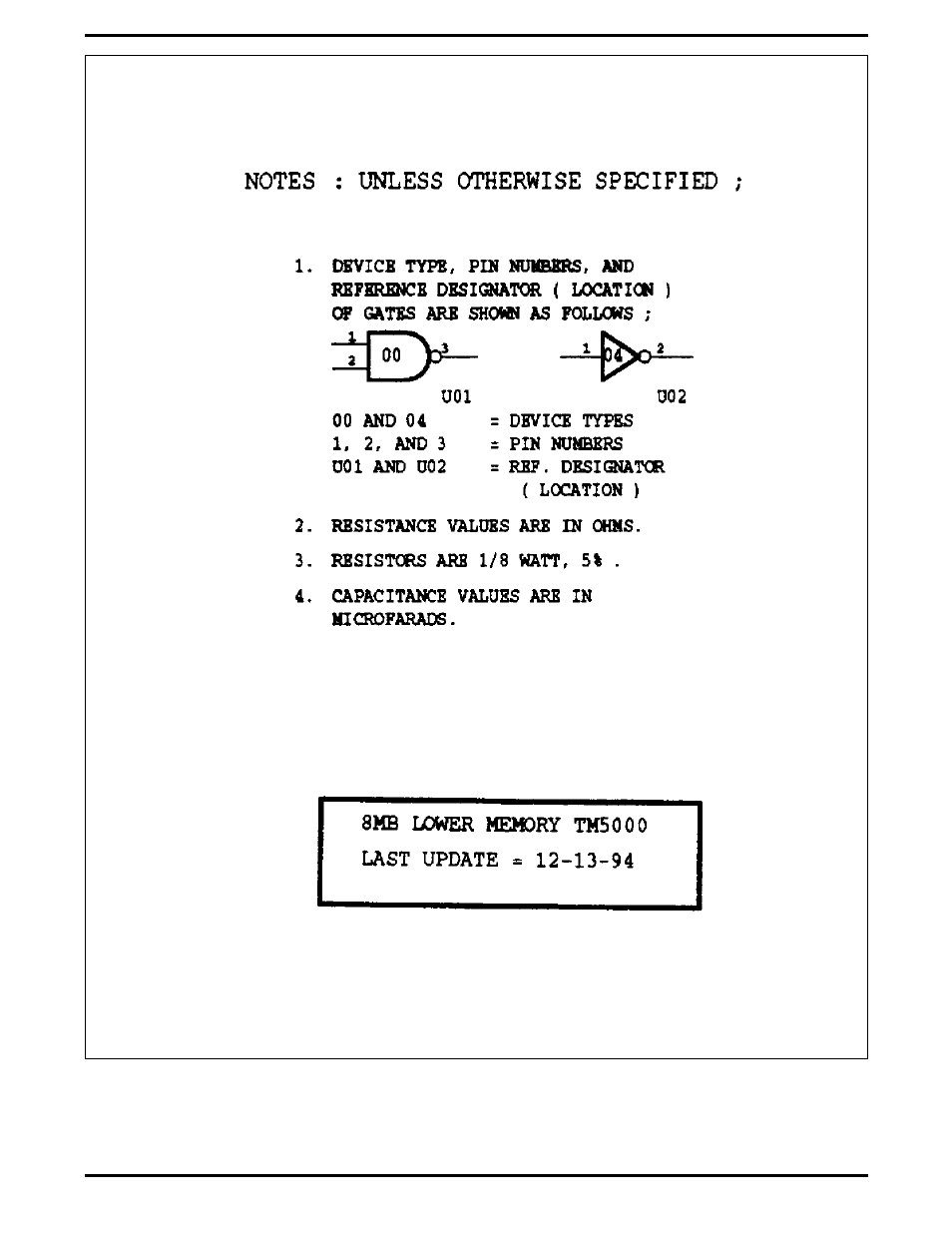 Inverter board, p/n 9796134, logic diagram, 2 sheets), Inverter board | Texas Instruments 5000 User Manual | Page 233 / 286