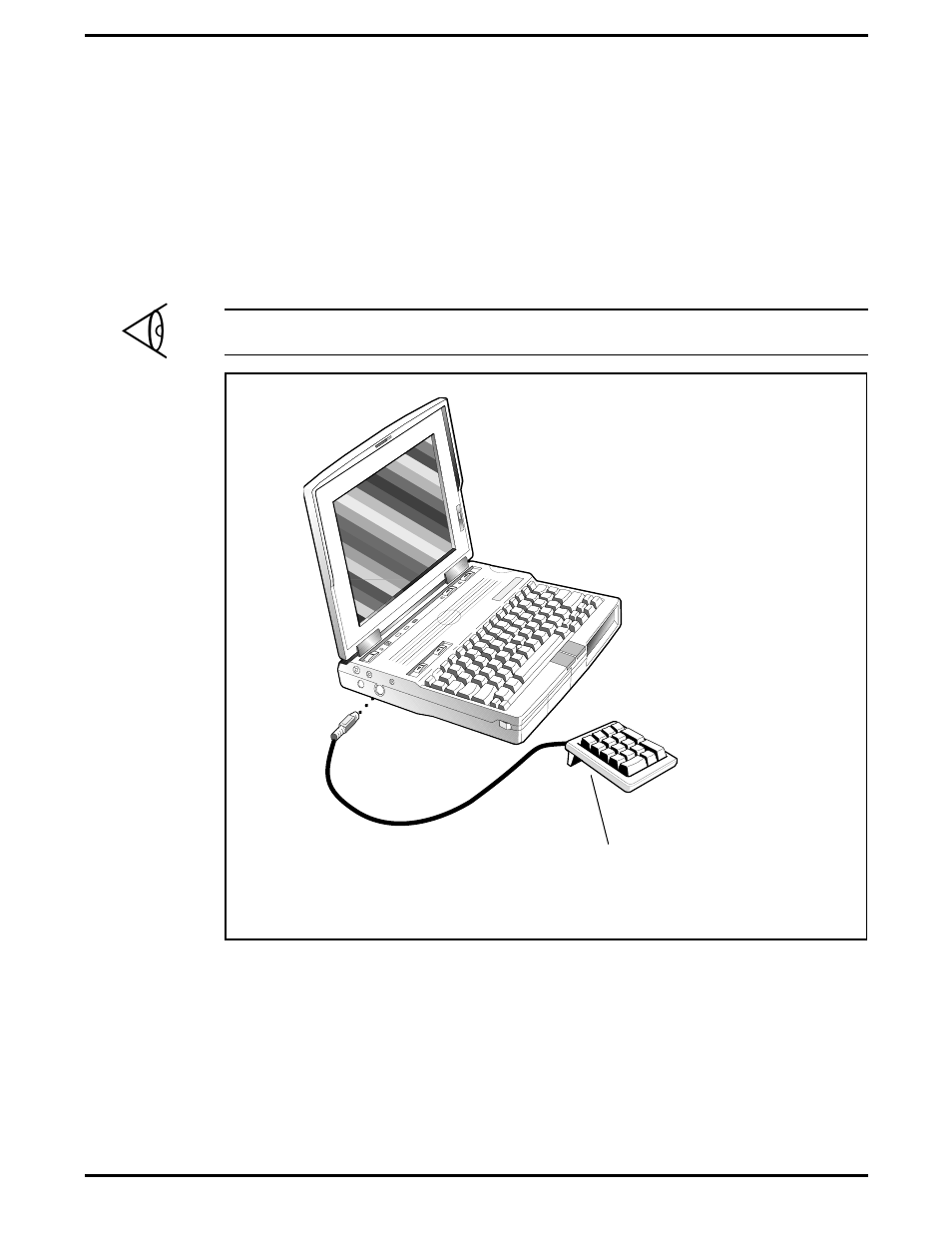 Installing external notebook options, Installing the optional numeric keypad, Installing the optional ps/2 numeric keypad | Texas Instruments 5000 User Manual | Page 67 / 286