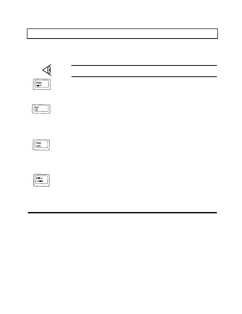 Enter, Shift, Caps lock | Keyboard keys | Texas Instruments 3000 WinSX User Manual | Page 31 / 219