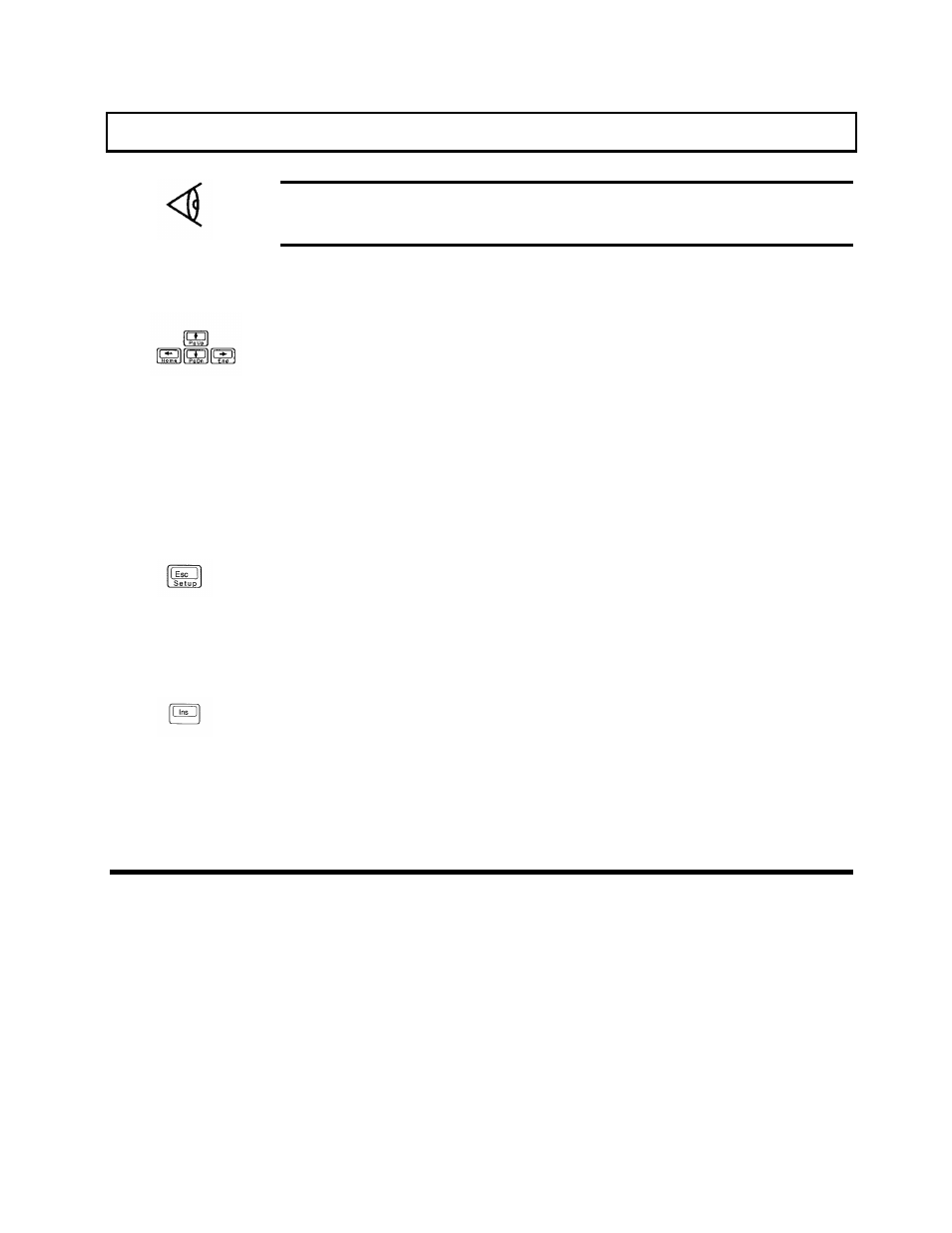 Cursor control keys, Keyboard keys | Texas Instruments 3000 WinSX User Manual | Page 33 / 219