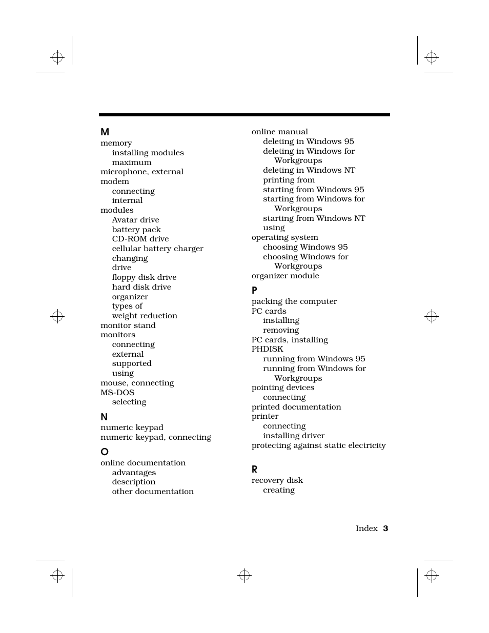 Index | Texas Instruments 6100 User Manual | Page 111 / 113