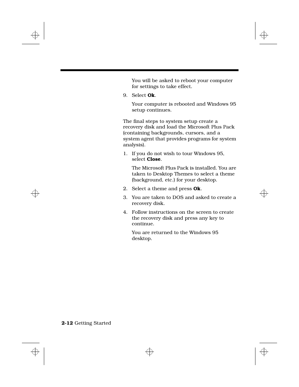 Finishing setup, Loading windows 95 | Texas Instruments 6100 User Manual | Page 30 / 113