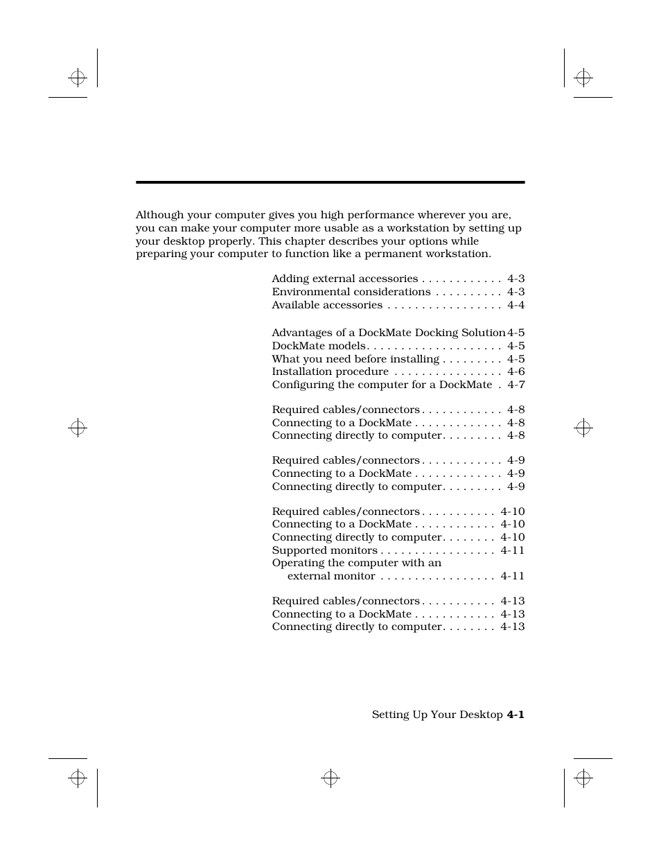 Setting up your desktop, Chapter 4: setting up your desktop, 4setting up your desktop | Texas Instruments 6100 User Manual | Page 51 / 113