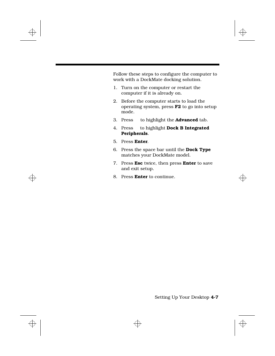 Configuring the computer for a dockmate, Installing a dockmate docking solution | Texas Instruments 6100 User Manual | Page 57 / 113