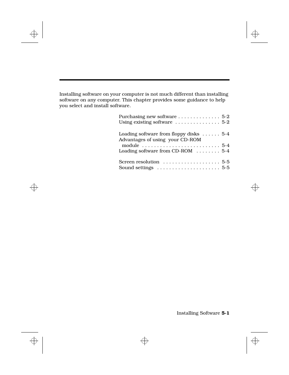 Installing software, Chapter 5: installing software, 5installing software | Texas Instruments 6100 User Manual | Page 71 / 113