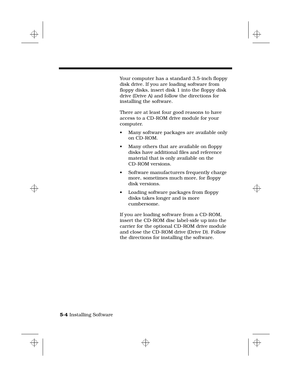 Loading software, Loading software from floppy disks, Advantages of using your cd-rom module | Loading software from cd-rom | Texas Instruments 6100 User Manual | Page 74 / 113