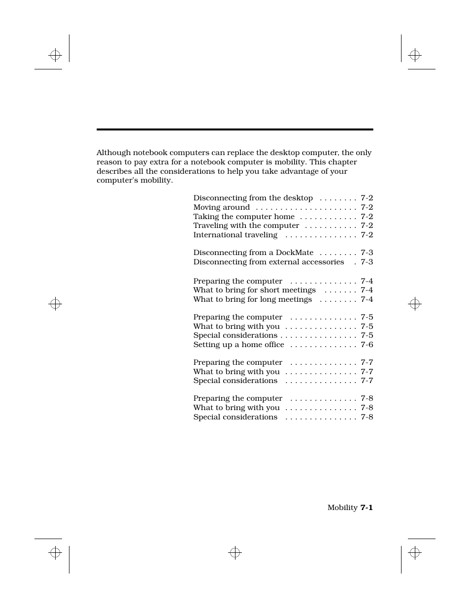 Mobility, Chapter 7: mobility, 7mobility | Texas Instruments 6100 User Manual | Page 87 / 113