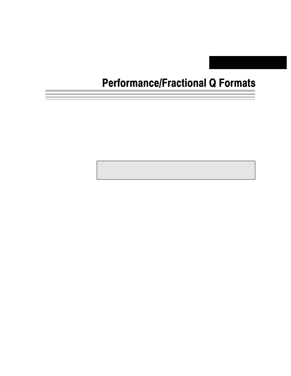 Performance/fractional q formats, Appendix a | Texas Instruments TMS320C64X User Manual | Page 149 / 169