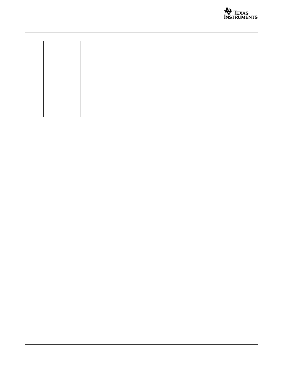 Descriptions, Table 10 | Texas Instruments TMS320DM644x User Manual | Page 24 / 36