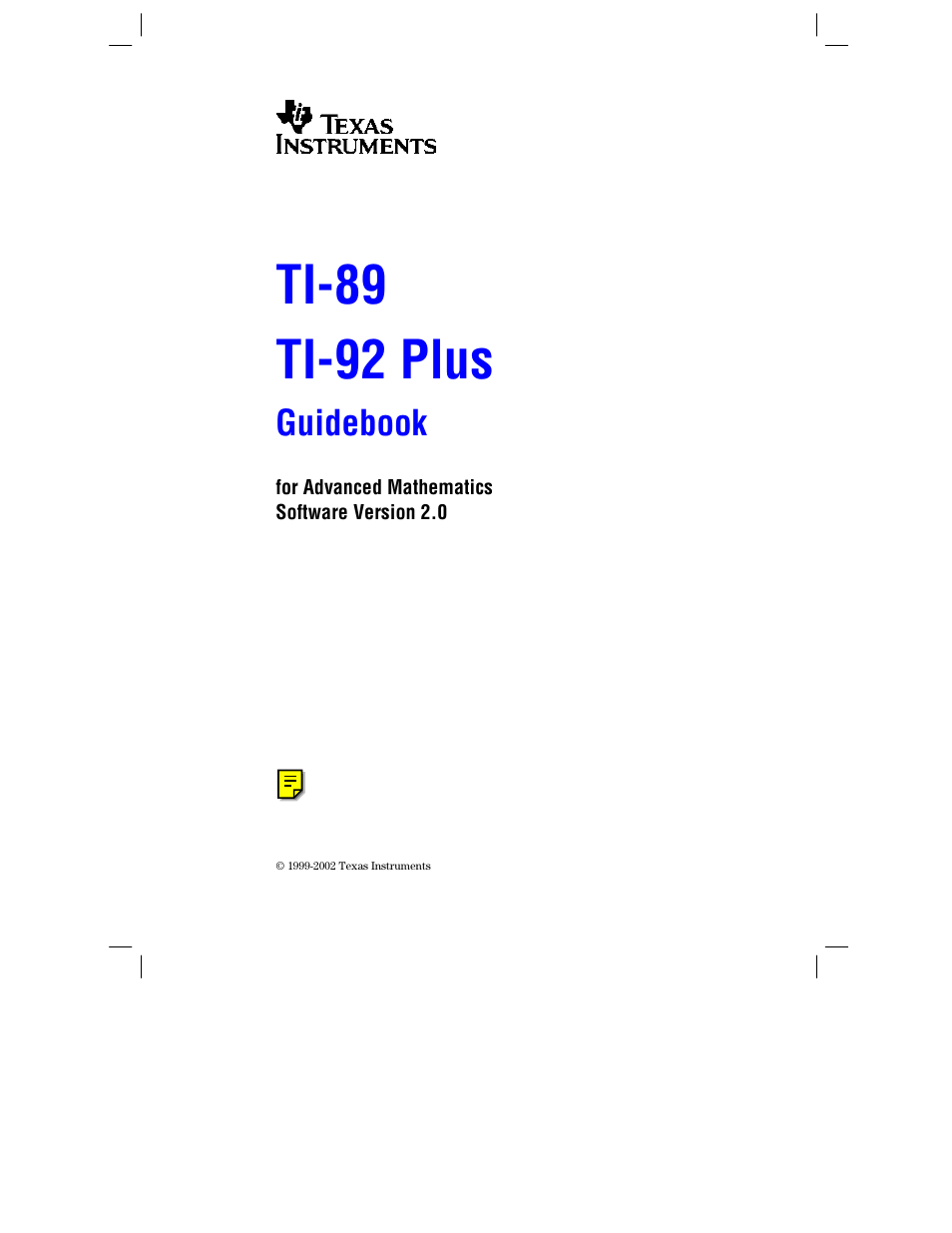 Texas Instruments PLUS TI-89 User Manual | 623 pages