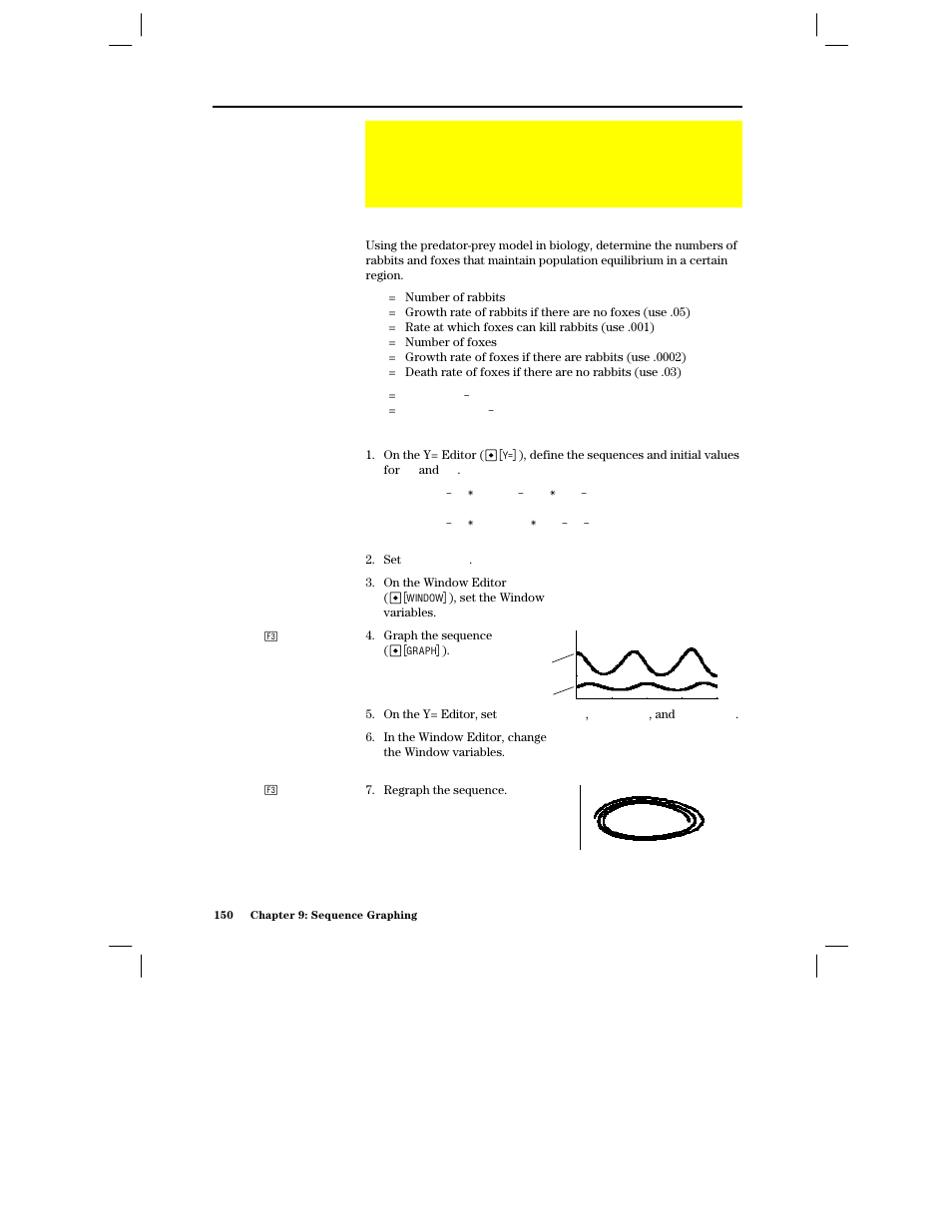 Using custom plots, Example: predator-prey model | Texas Instruments PLUS TI-89 User Manual | Page 167 / 623