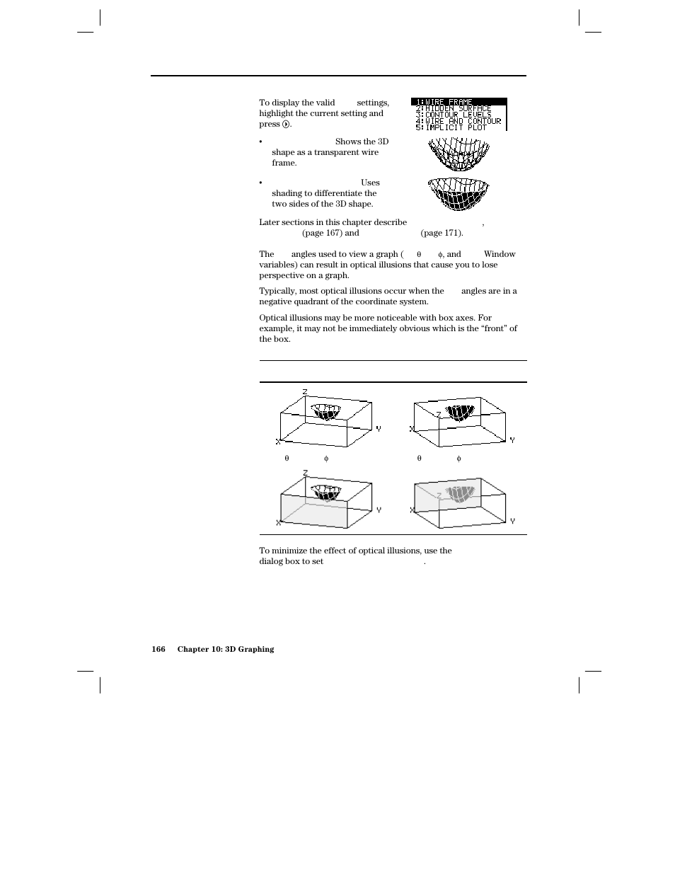 Examples of style settings, Be aware of possible optical illusions | Texas Instruments PLUS TI-89 User Manual | Page 183 / 623