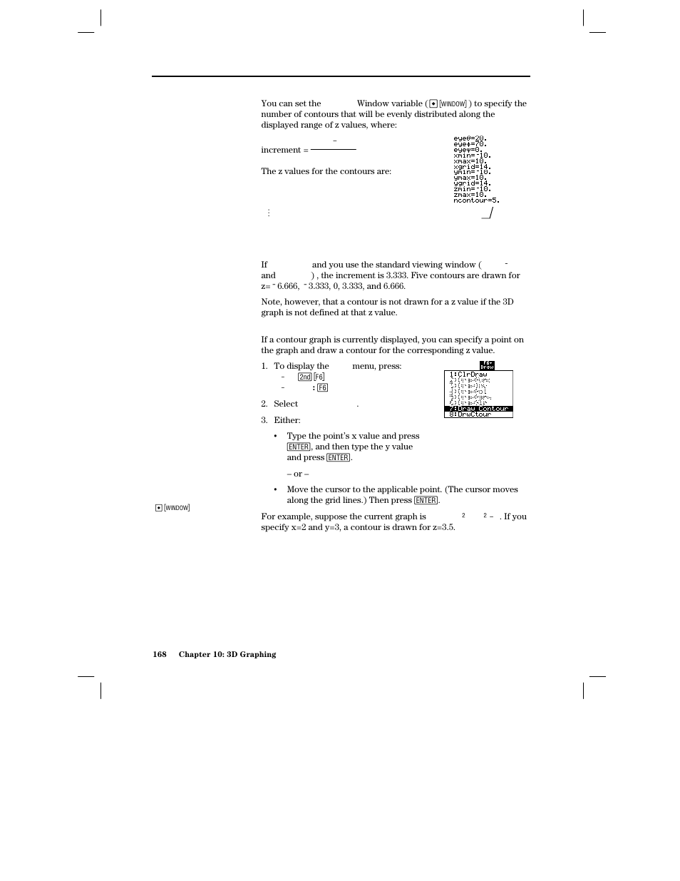 How are z values determined | Texas Instruments PLUS TI-89 User Manual | Page 185 / 623