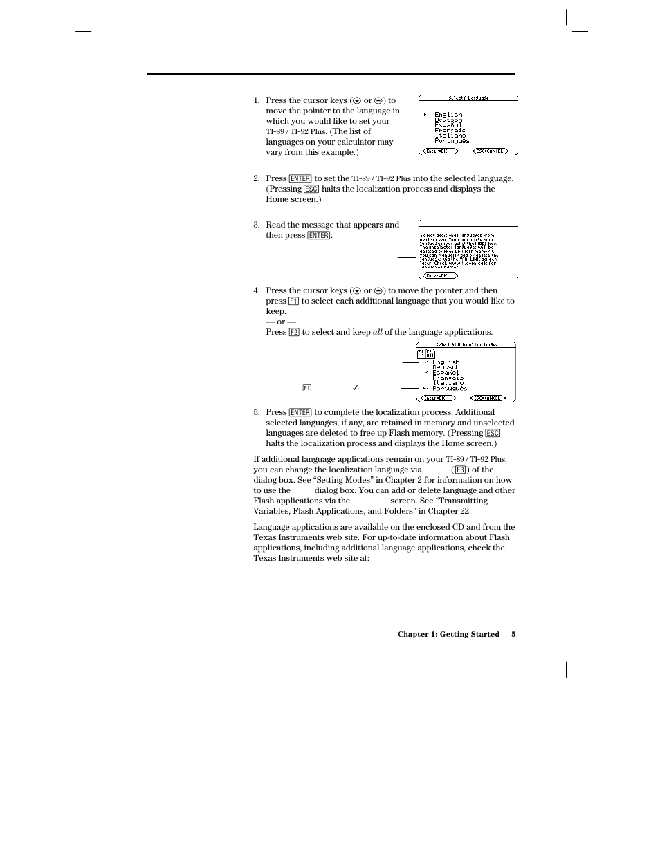Localizing the ti- 89 / ti- 92 plus | Texas Instruments PLUS TI-89 User Manual | Page 22 / 623