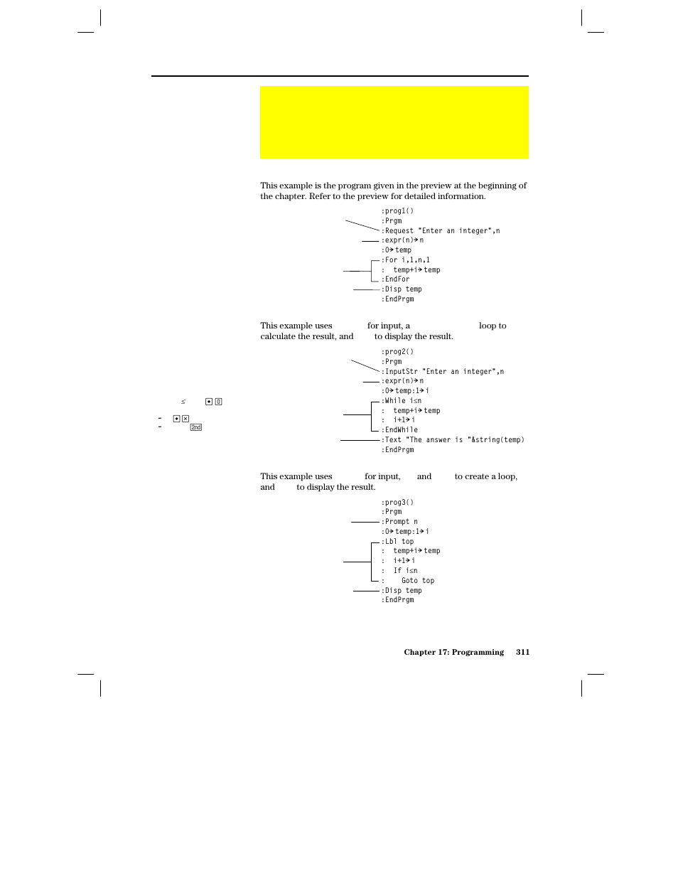 Example: using alternative approaches | Texas Instruments PLUS TI-89 User Manual | Page 328 / 623