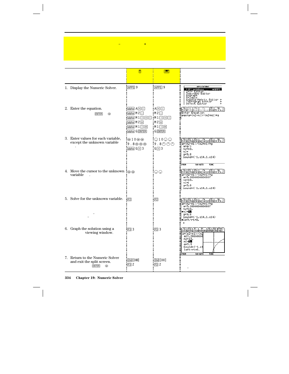 Preview of the numeric solver | Texas Instruments PLUS TI-89 User Manual | Page 351 / 623