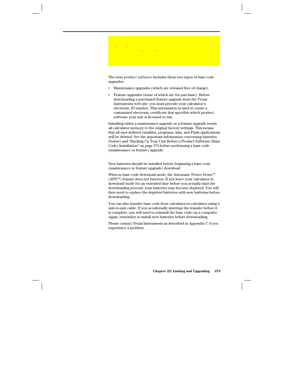 Upgrading product software (base code), Product software (base code) upgrades | Texas Instruments PLUS TI-89 User Manual | Page 390 / 623