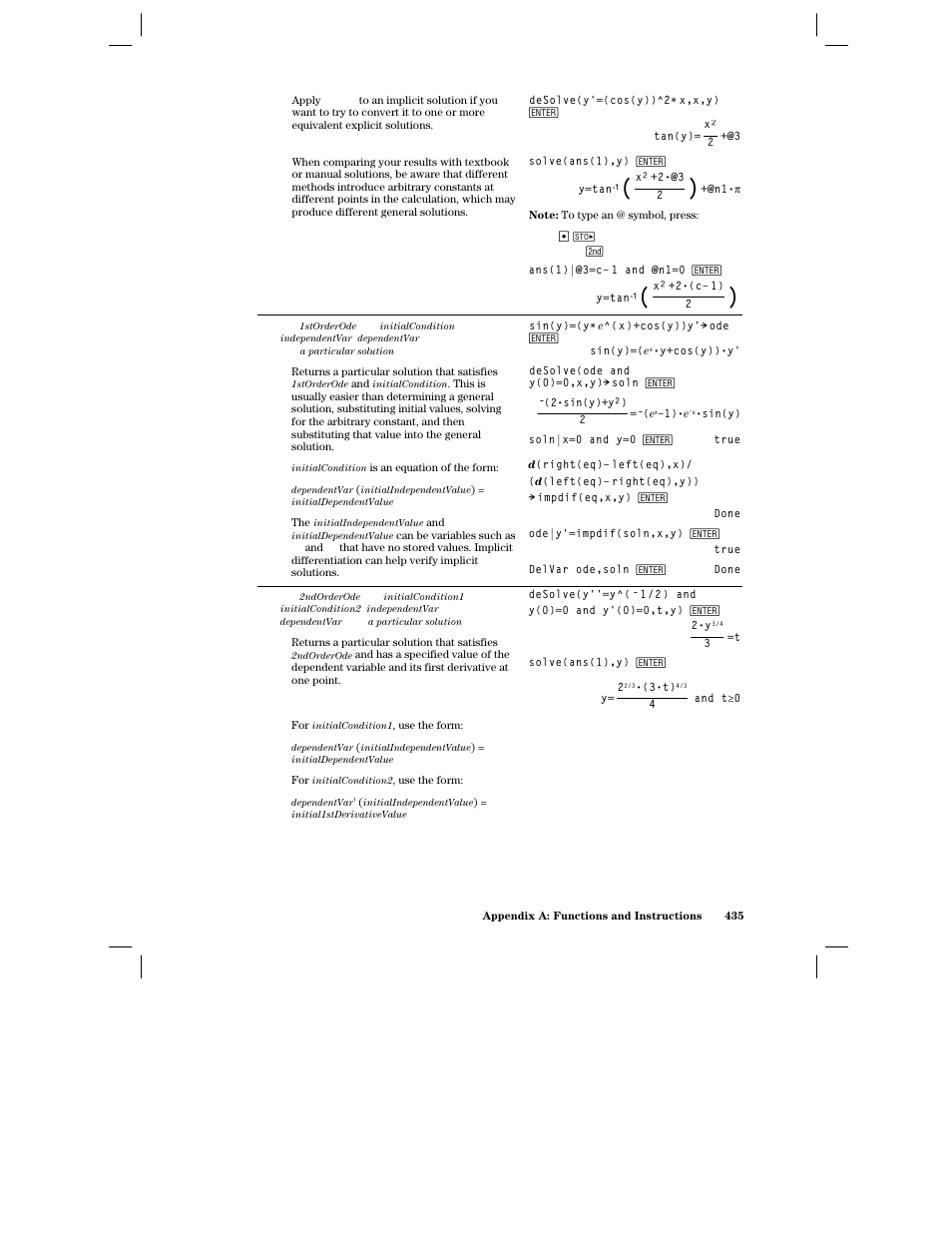 Texas Instruments PLUS TI-89 User Manual | Page 452 / 623