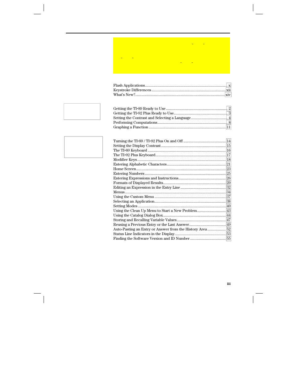Texas Instruments PLUS TI-89 User Manual | Page 5 / 623