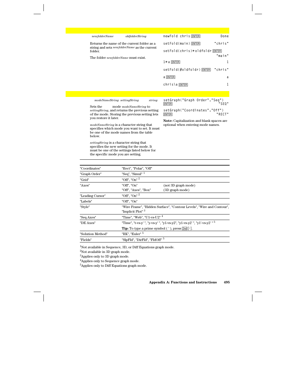 Setfold(), Setgraph() | Texas Instruments PLUS TI-89 User Manual | Page 512 / 623