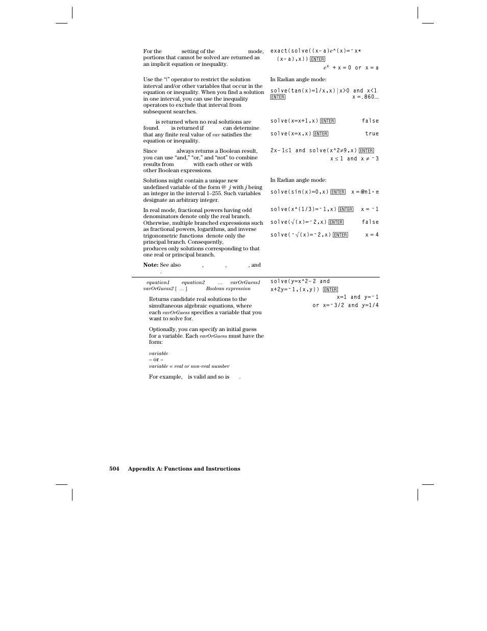 Texas Instruments PLUS TI-89 User Manual | Page 521 / 623